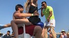 When in Cabo... Leave it all on the stage. This girl goes hard