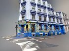 Mural-covered store in Oslo