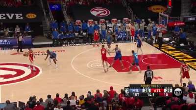 [Highlight] Thanasis almost contests the corner 3 from 10 feet away