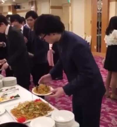 At the buffet