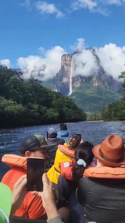Angel Falls in Venezuela. The world's tallest uninterrupted waterfall
