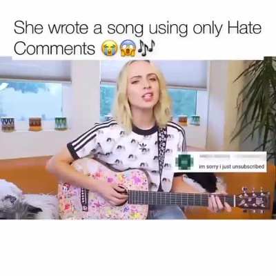 What a way to get back at haters!!! RESPECT.
