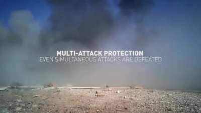 the Rheinmetall ADS, a defense system that can shoot down multiple Anti-tank missiles, and almost looks like a forcefield