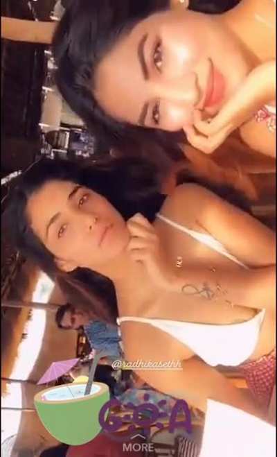 Radhika got Nipple pasties on