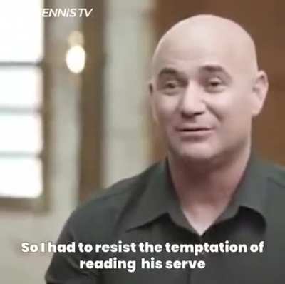 Agassi, the mind reader.
