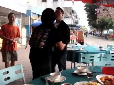 Hong Kong woman chucks a hissy fit because she can't have more shark fin soup.