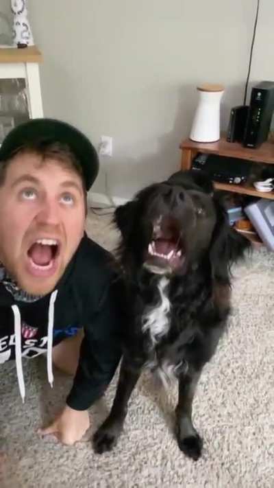 Catching a treat!