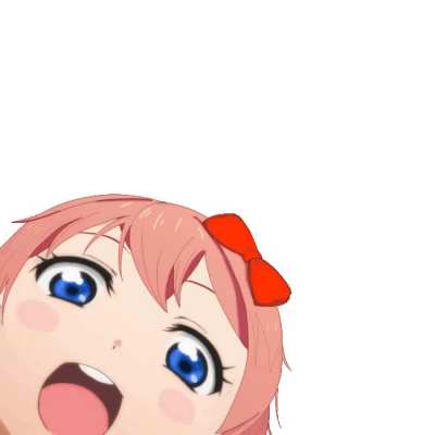 Animated Sayori Photobomb