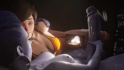 Futanari dick girls watching 3d futa porn, Stoking and blowing CUM 💦