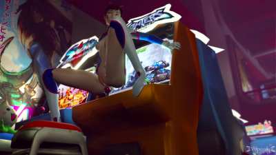 D.Va hands out at the arcade full movie (Vulepculy)