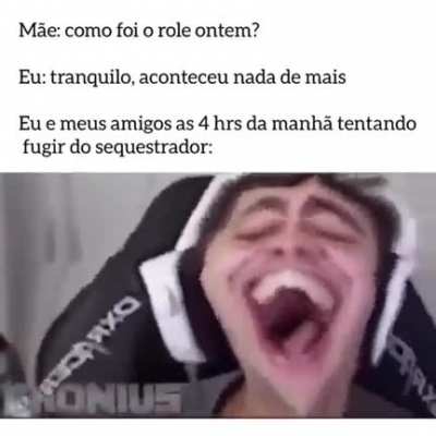 Odeio quando isso acontece nos rolês aleatórios da vida...