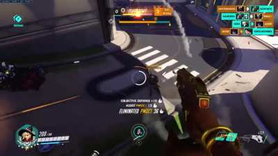 Mercy 69 (Competitive Hard Carry @ Numbani w/ 6 HP and 9 Cat Lives)