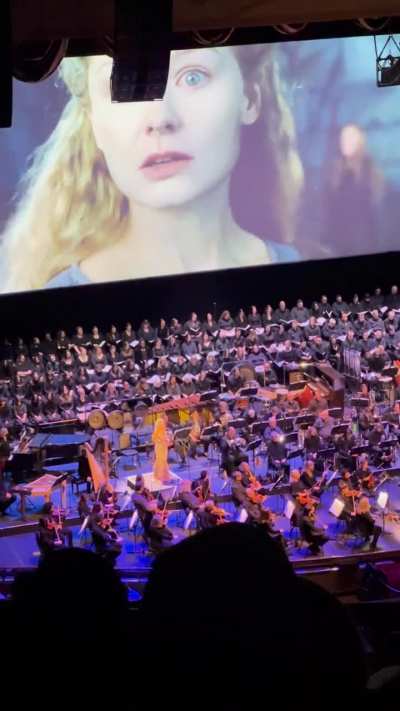 LOTR concert at Radio City NYC. Her voice is like an angel