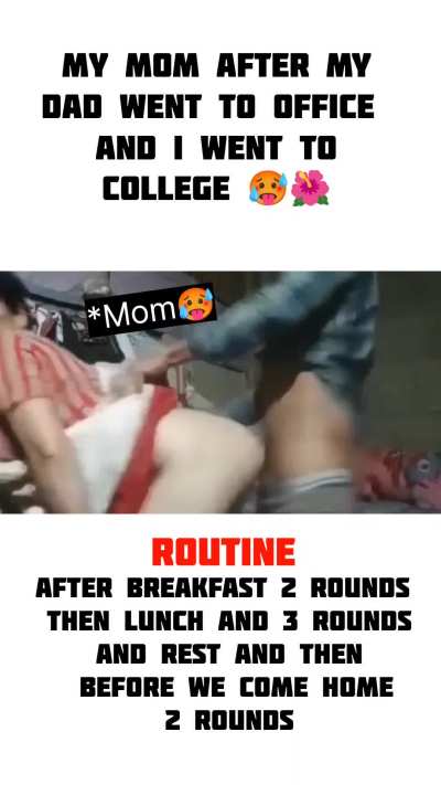 My mom after i went to college daily scenario in home until I come back home🥵