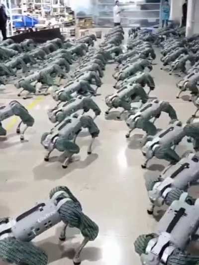 Robotics testing facility, not at all terrifying