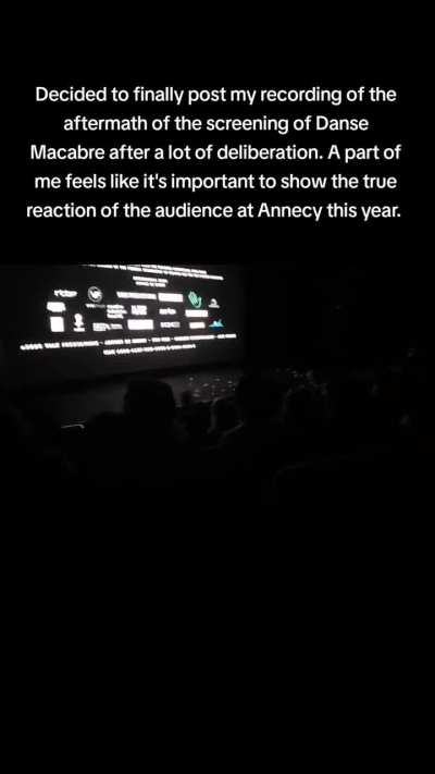 AI Clown shows AI generated movie at Annecy's international animation festival