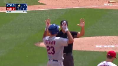 [Highlight] David Peterson says fuck the DH and hits a rocket for a double and his first major league hit