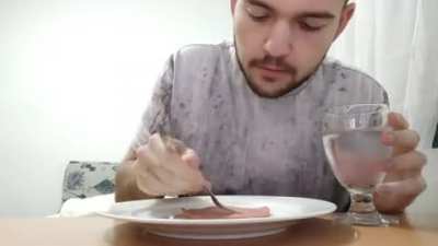 Me, enjoying a fantastic meal