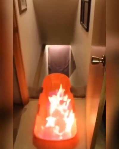 WCGW sledding on fire