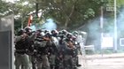 CUHK faculty members said police promised to back off if students back off and they did. But suddenly the police fire shot after shot of tear gas and rubber bullets etc, chaotic scenes. Footage from RTHK