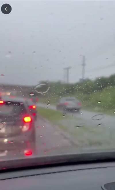 Bad weather = drive on the sidewalk