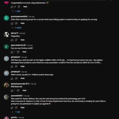 Average anti vax comment section