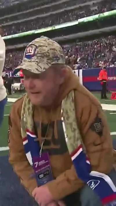 Injured Navy Veteran gets surprised with a free service dog