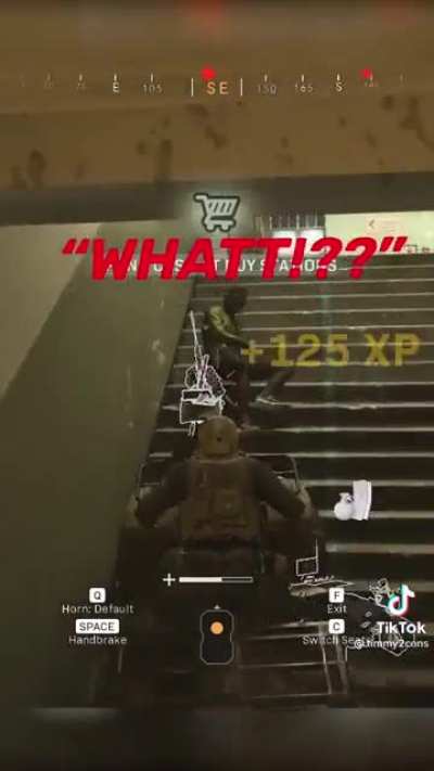 Running people over with vehicles in COD