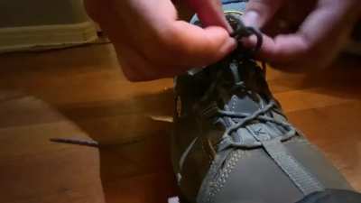 How to tie your shoe a little more quickly.