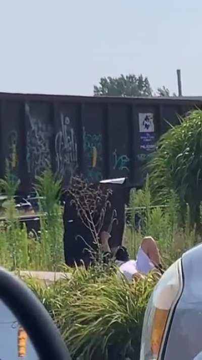 Guy simulating the sound of bad brakes so the train stops, he’s doing it just to mess with people