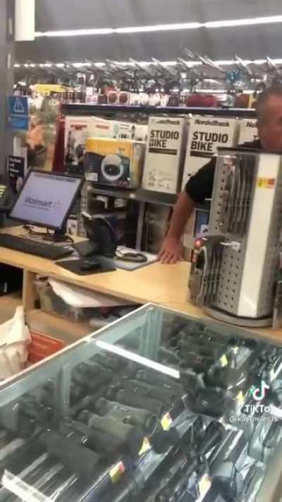 Man has meltdown over non english speaker in Walmart