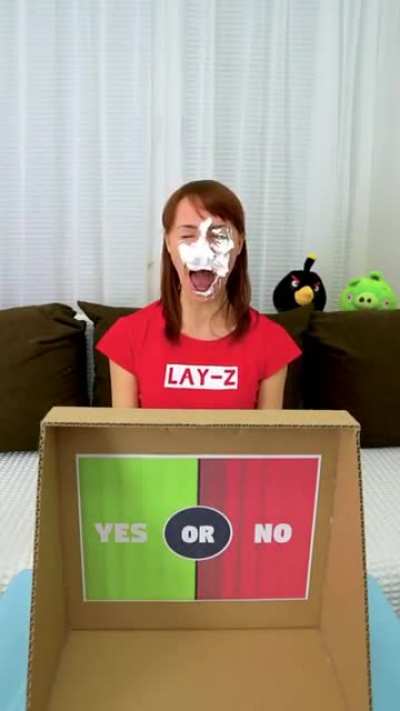 Angry bird and woman
