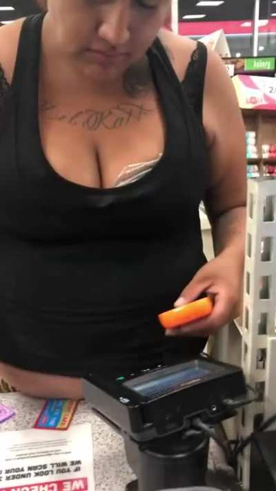 She sounds pretty drunk but probably something else if she thinks those are real