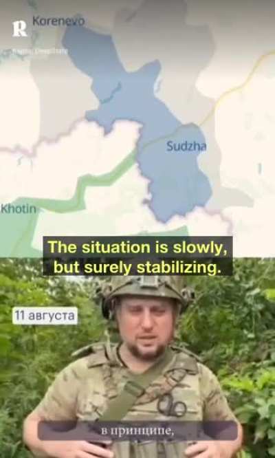 How Chechen commander Apti Alaudinov took the situation 