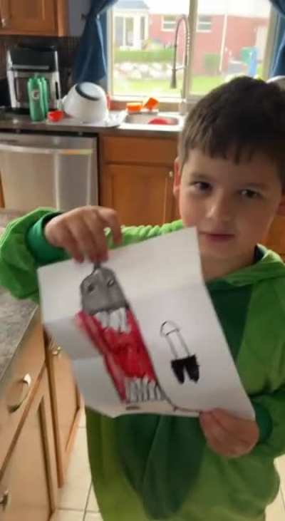My lil bro drew me a picture yesterday