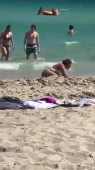 To climb onto boyfriend's back