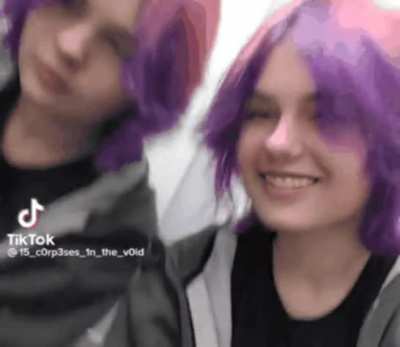 this tiktok filter that makes you smile