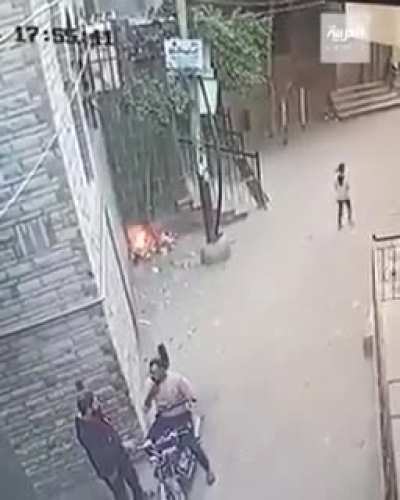 Black cat Seems to Start A Fire