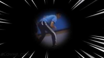 Guy does a dodgeball alfheim portal and enters Witch Time to defeat the opposing team (meme)