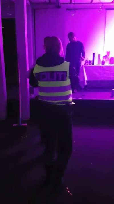 Norwegian police brutality at party!