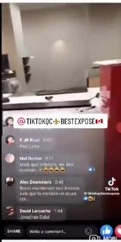 French canadian robs a bank on facebook live in 40 seconds