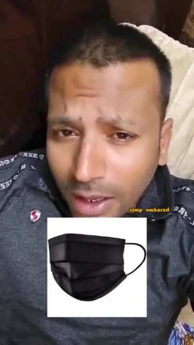 title black mask phene wale ladke