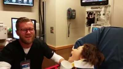 Girl on anesthesia proposes to nurse. Pure comedy ensues.