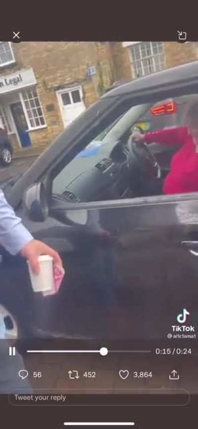 The cackle as she drives away gets me every time