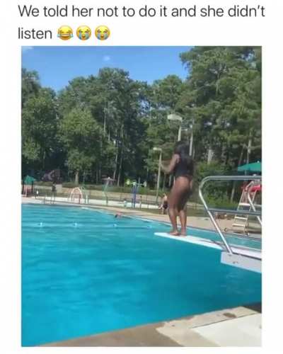 Well atleast she made the jump.