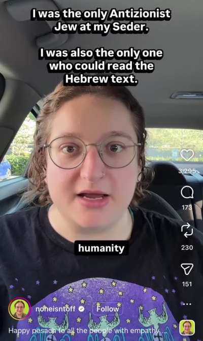 Antithesis to the Zionist “Hilarious” Pesach Video