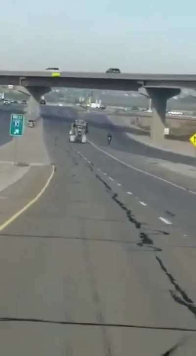 Concrete mixer brakes fail.