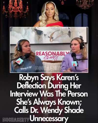 Robyn criticizes Karen's sit-down with Andy and shadiness towards Wendy; Gizelle says we may see some progress from Karen at upcoming reunion