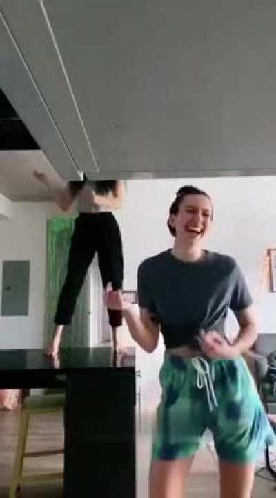 Dancing on a table
