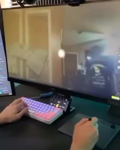 this man could catch a bullet with those hands